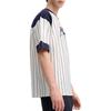 Fila Original American Color Block Breathable Striped Logo Print Fitted Short Sleeve T-Shirt Men Tops Cloud-White F11M439111F-WT