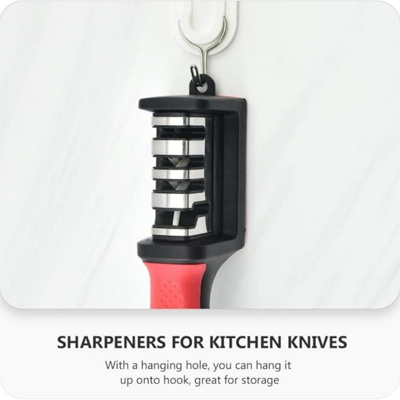 Handheld Level 4 Sharpener Multi-function Kitchen Knife Sharpening Tool Household Knives Fast Manual Sharpening Stone