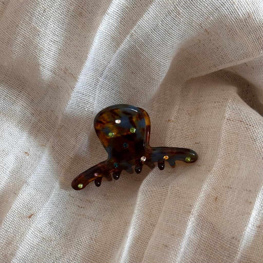 Colorful Diamond Acetic Acid Hair Claw Sweet Elegant Bangs Side Clip Small Grab Clip Women Girls Half Tied Hair Claw Accessories