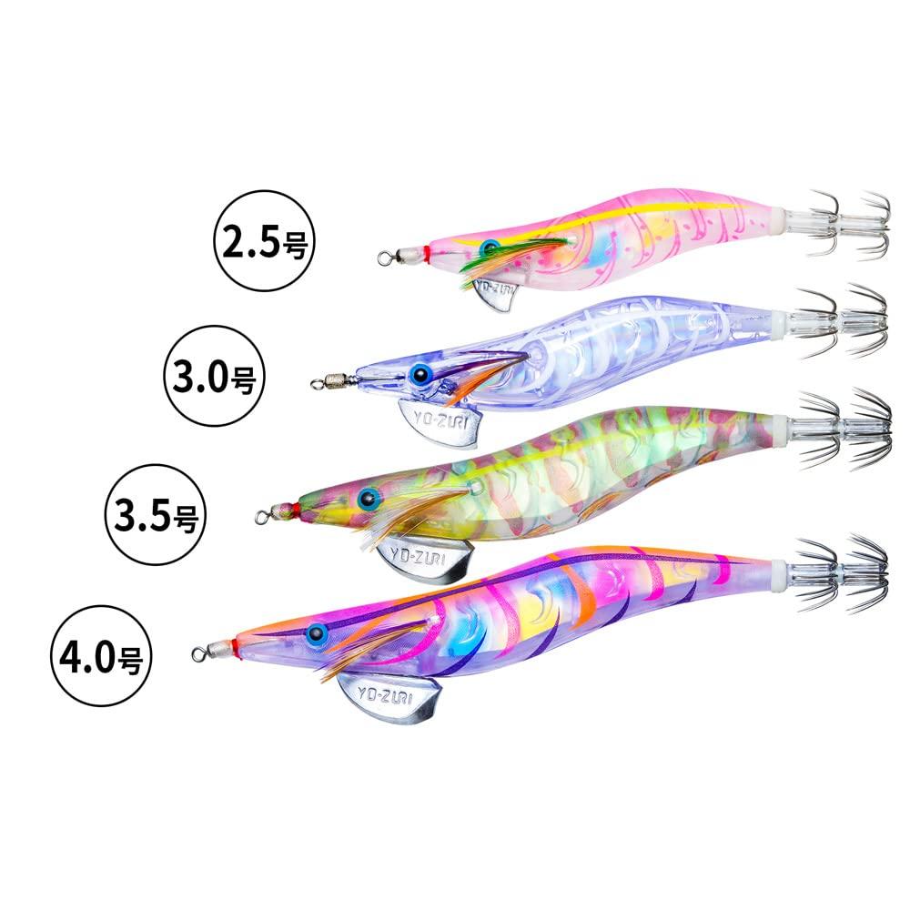 YO-ZURI Aori Q3D 3.0-inch Squid Lure with Glow Shrimp (A1791-KVSL) [Egging, Fishing Tackle, Fishing Gear, Lures, Egi, Bigfin Reef Squid]