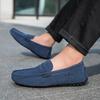 Fashion Men's Suede Lightweight Loafers Casual Men's Slip-On Shoes Comfortable Men's Driving Flat 2025 New Luxury Brand Male Dress Shoes