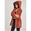 Manteau en peluche TEDDY COAT - Rose - L