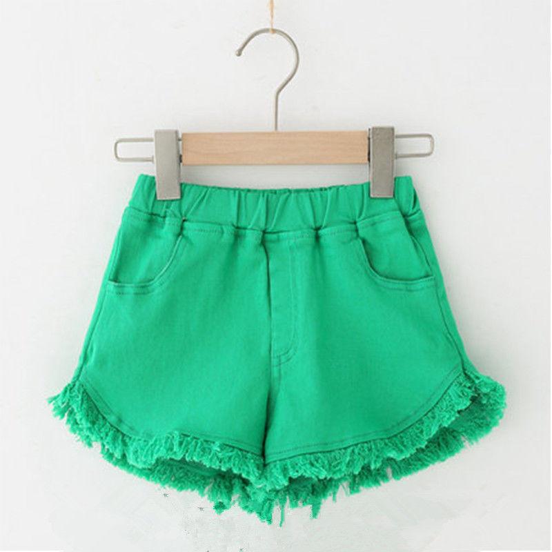 Girls' Denim Shorts, Summer Baby Girls' Shorts, All-match Loose, Big Children's Outer Wear, All-match Three-point Pants