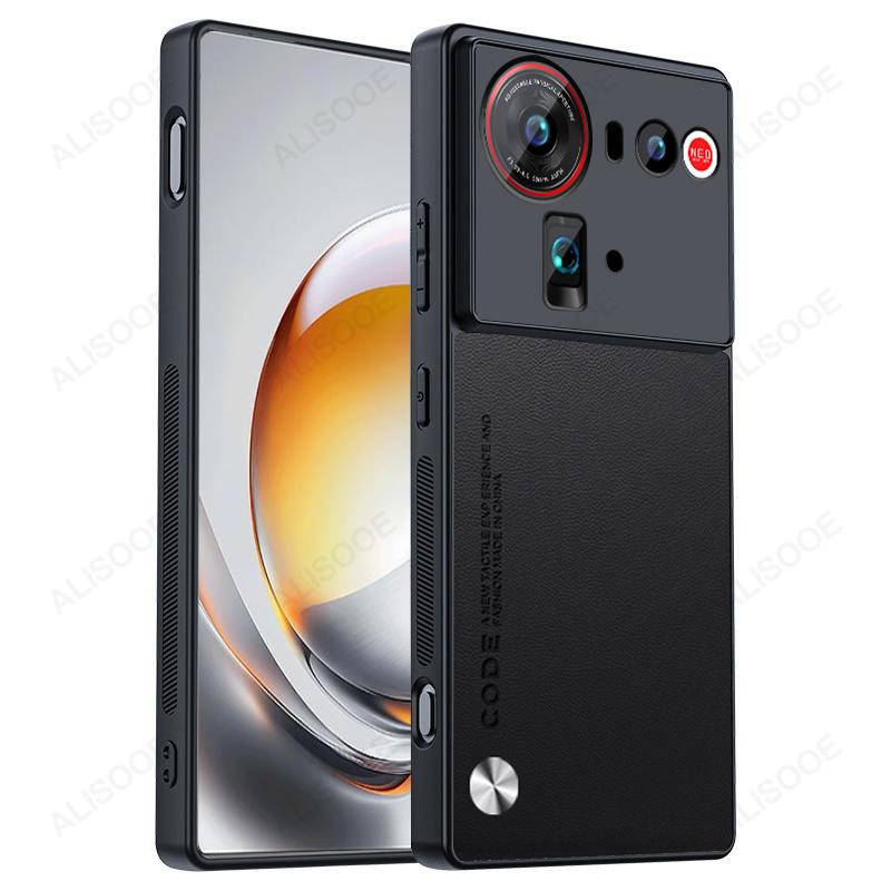Stoßfeste Hülle für Nubia Z80 Ultra Z70 Z60 Ultra Hülle Kohlefasertextur PU-Leder Schutz Handyhülle Capa