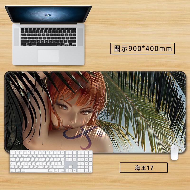 High Definition Printed New Boys Office ONE PIECE Leather Mouse Pad Anime Game Roronoa Zoro Computer Keyboard Desktop Table Mat