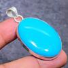 Natural Arizona Turquoise 925 Sterling Silver Jewelry Ring Size 5.2 j6t78