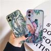 Palm tree Leaves Plant Flower Phone Case for iphone 17 16 15 11 12 13 14 Pro Max 14 Plus 7 8 Plus X XR XS Shockproof Cover Funda