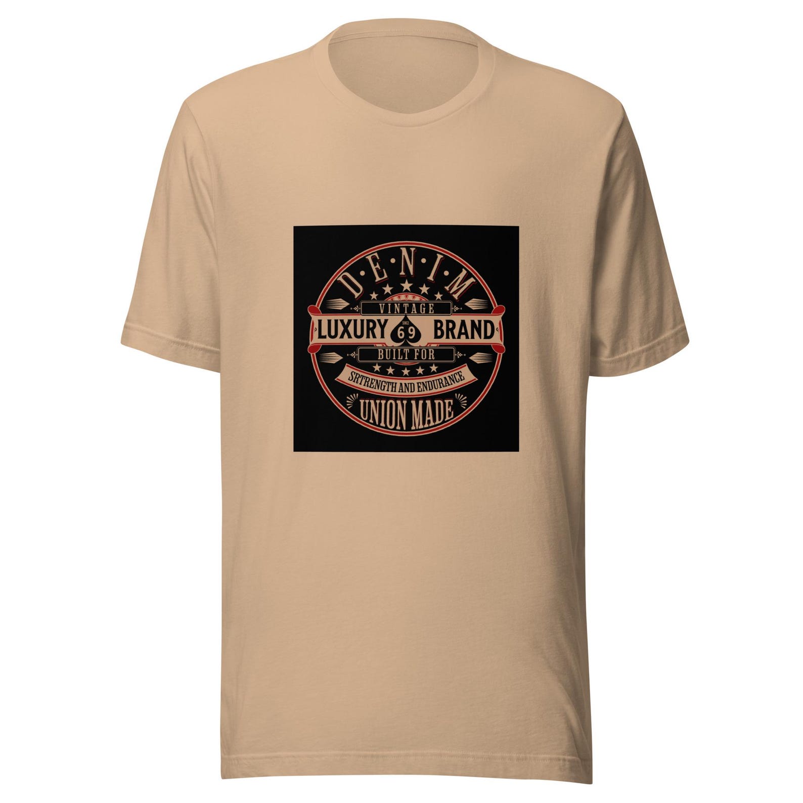 Denim Luxury Brand T shirt, Union Made Graphic Tee S