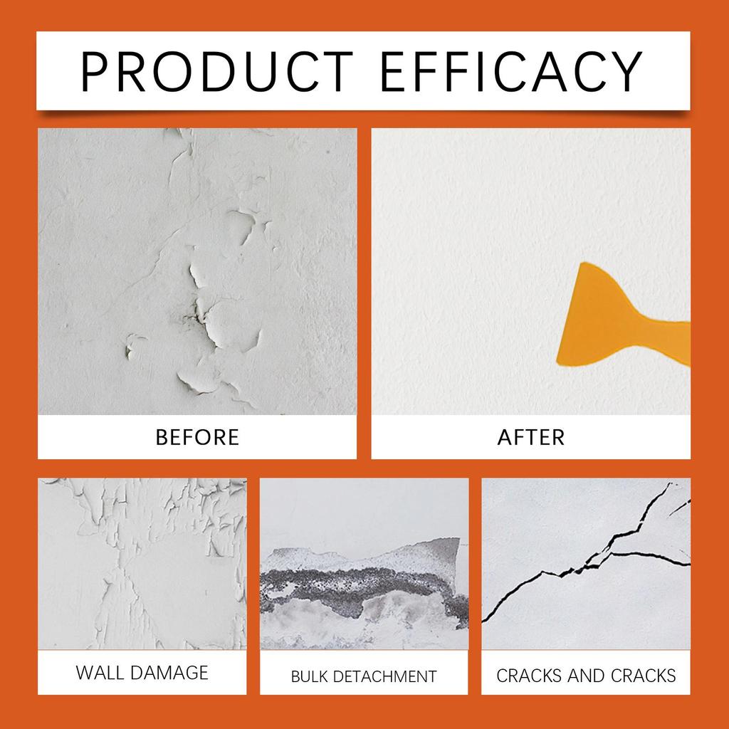 100g Zestaw do naprawy ścian Dziura w ścianie Odwarstwianie Łatka naprawcza Pęknięty Gwóźdź Oczy Łatka na ścianę