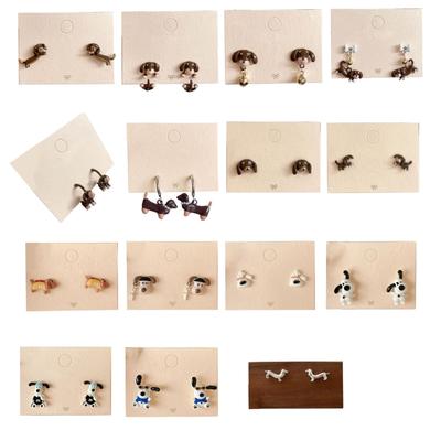 Lovely Dog Earrings For Animal Lovers Charming Sausage Dog Studs Versatile Styling Earrrings Jewelry for Gatherings
