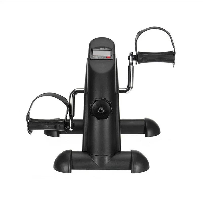 Mini Exercise Bike Static Bike Under Desk Pedal Exerciser Adjustable Magnetic Resistance Arm Leg Trainer LCD Display Home Gym