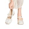 Fashion High heels women's shoes 2025 new Chinese style embroidery versatile strap single shoe square toe Mary Jane thick heel shoes