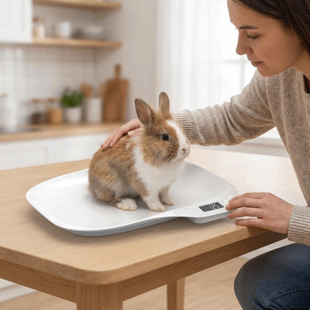 LCD Display Newborn Pet Scale High Precision Small Animal Scale Pet Scale Tray Veterinary Use