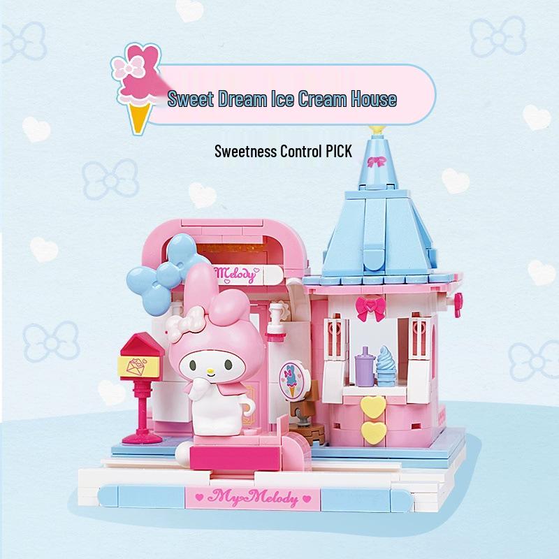 Keeppley Sanrio Куроми Уличная сцена Набор строительных блоков