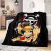 Luffy D Print Blanket Warm Comfortable Flannel Blanket Suitable for Bedrooms,Sofas, Beds,Chairs,Travel -QIAO51