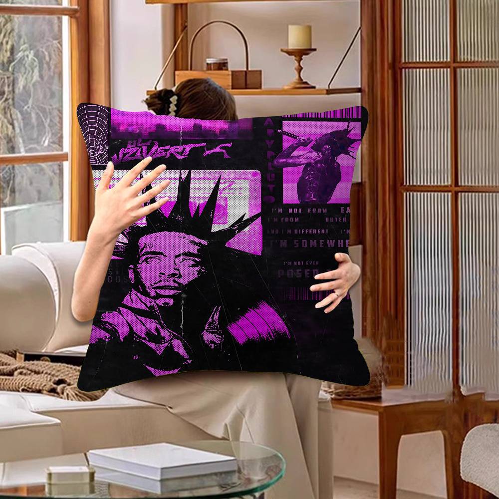Hip Hop Rapper Lil Uzi Vert Personalized Pillow Dust Cover Bedroom Kids Party Decoration Pillowcase Birthday Children Gift