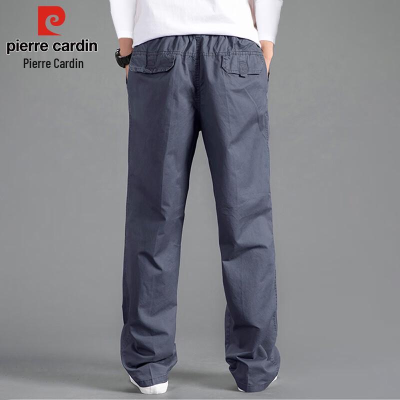 Pierre Cardin Men's Loose Straight-Leg Cotton Cargo Pants