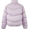 Li Ning Comfortable Casual Letter Print Stand Collar Zipper Short Simple Dopamine Down Jacket Women outerwear Twilight-Purple AYMU152-5