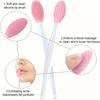 Skin care lip horniness removal facial cleanser, Face cleaning brush, blackhead removal silicone double-sided skin care tool.