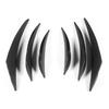Car Bumper Canard Fin Splitter, 6pcs/Set Carbon Fiber Textured Car Bumper Fin Canard Splitter