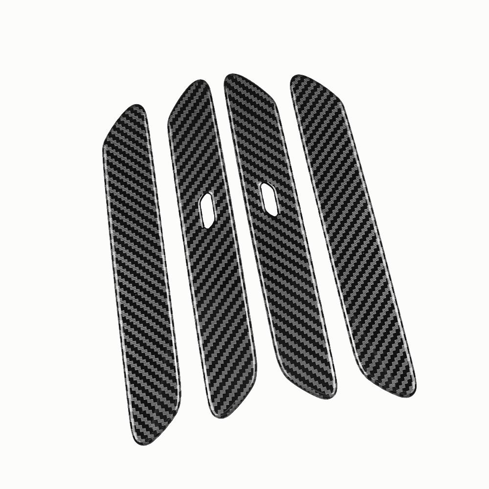 

LHD Car Black Carbon Fiber Door Handle Exterior For KIA EV6 Accessories 2022 EV 6 CV ~2023 Door-Handle-Cover Car LHD