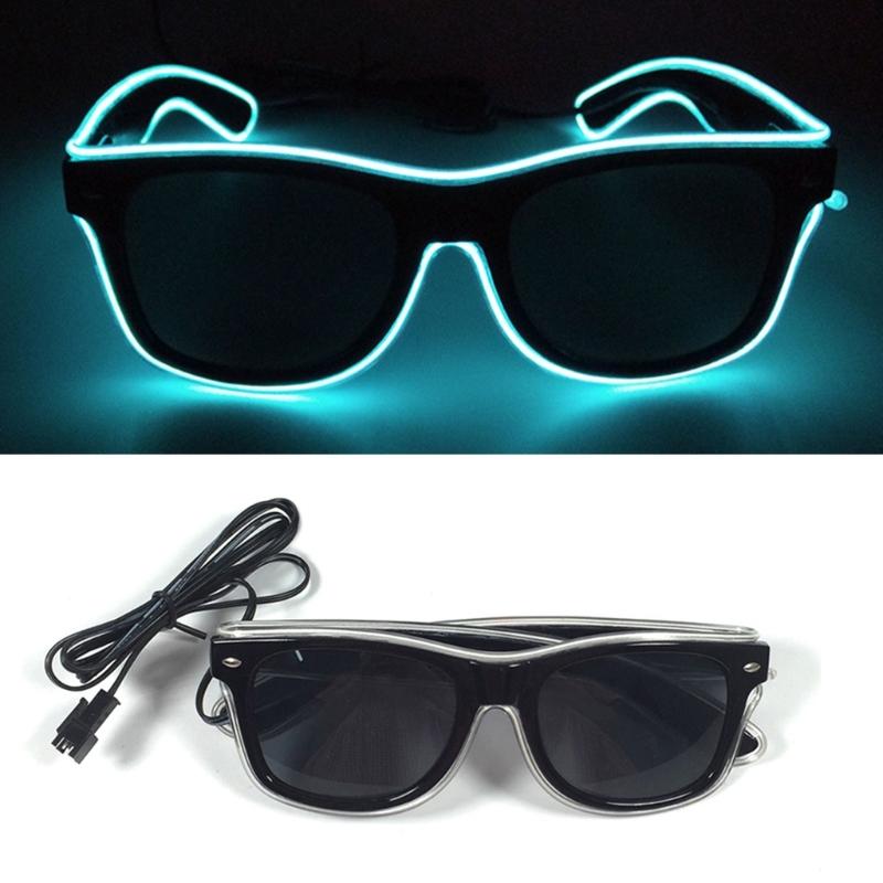Decorative Glasses Trendy Glowing Glasses Light Up Party Decorations Christmas Gift Unique Take Photo Props