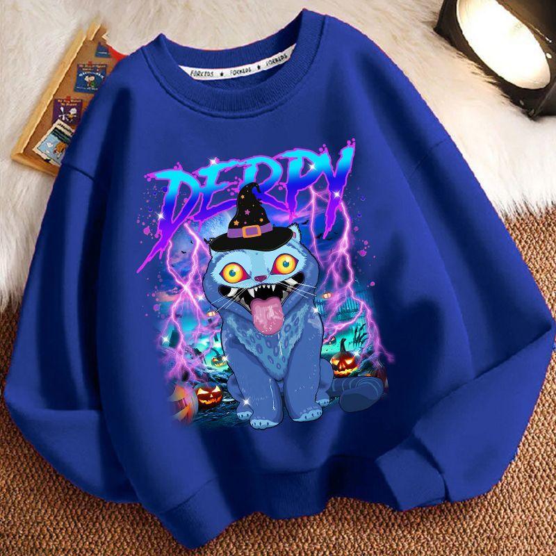 Children's Witch Hunt Team Hoodie, Spring and Autumn Boys' and Girls' Casual Long-sleeved Top