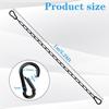 Chaîne antivol pour portail - AIMOONSA - Gate Chain Lock - 100 cm - Acier inoxydable - 2 mousquetons amovibles