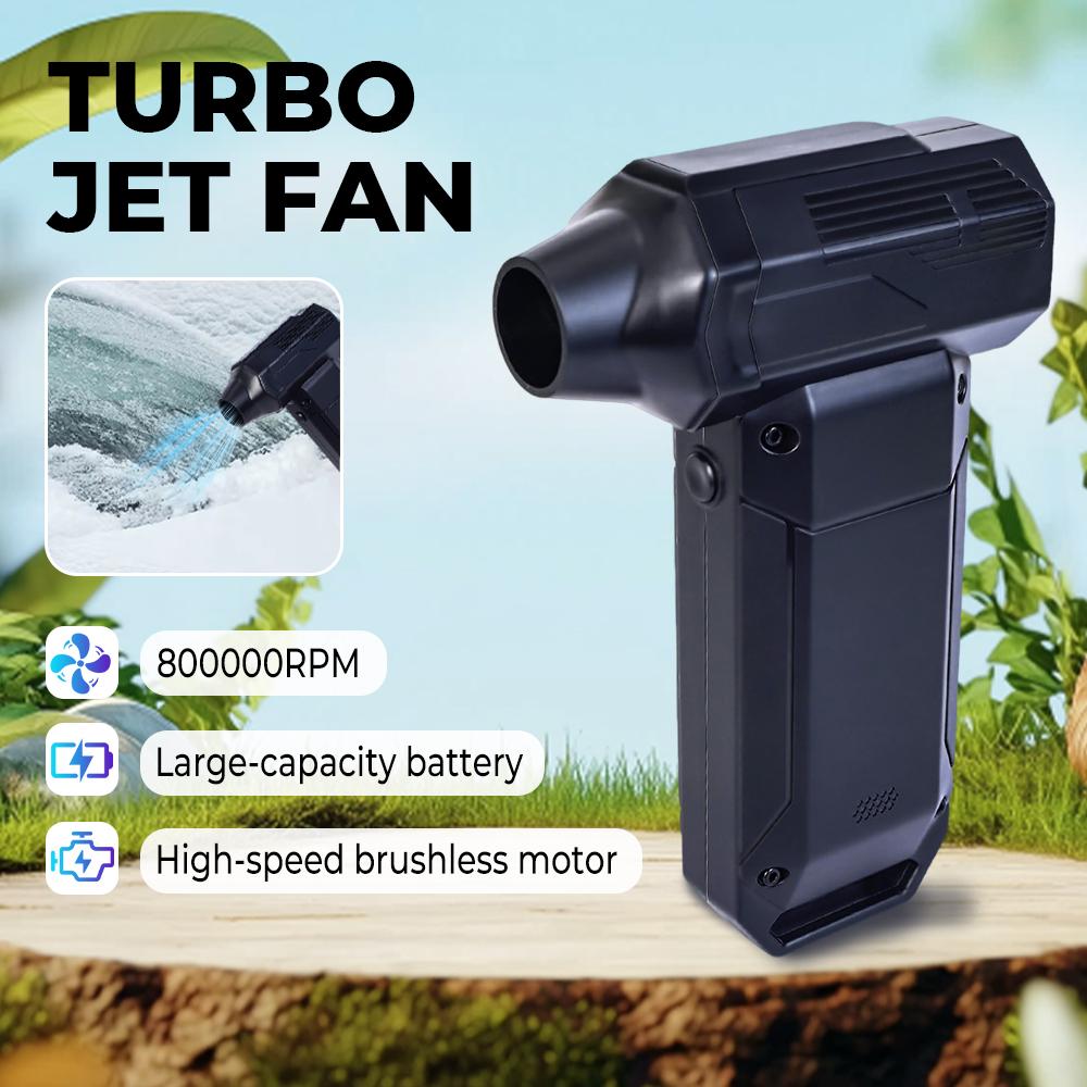 Violent Fan 800000RPM Powerful Air Blower Vacuum Dust Cleaner Type-C Charging Strong Winds 60m/s Brushless Turbo Jet Blower Dry