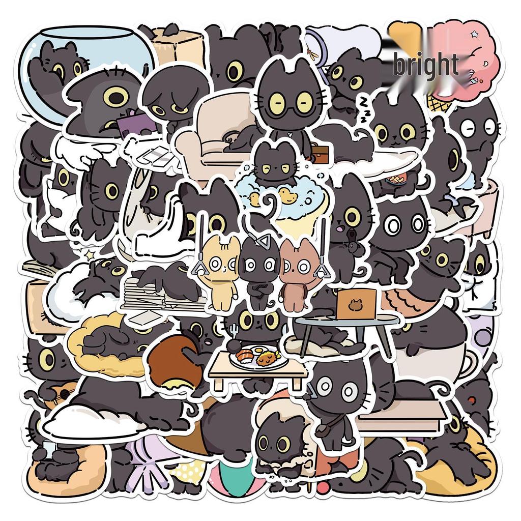 Adorable Kitten & Puppy Stickers: Creative, Waterproof Decals for Notebooks, Bottles, Phones, Skateboards, and Journals.