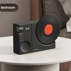 Vintage Style Bluetooth Speaker Super Bass Retro Speaker Creative Design Clock Speaker  Desktop Use