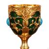 Medieval Goblet for Ceremonial Use, Zinc Alloy Wine Cup, Engraved Gift Item