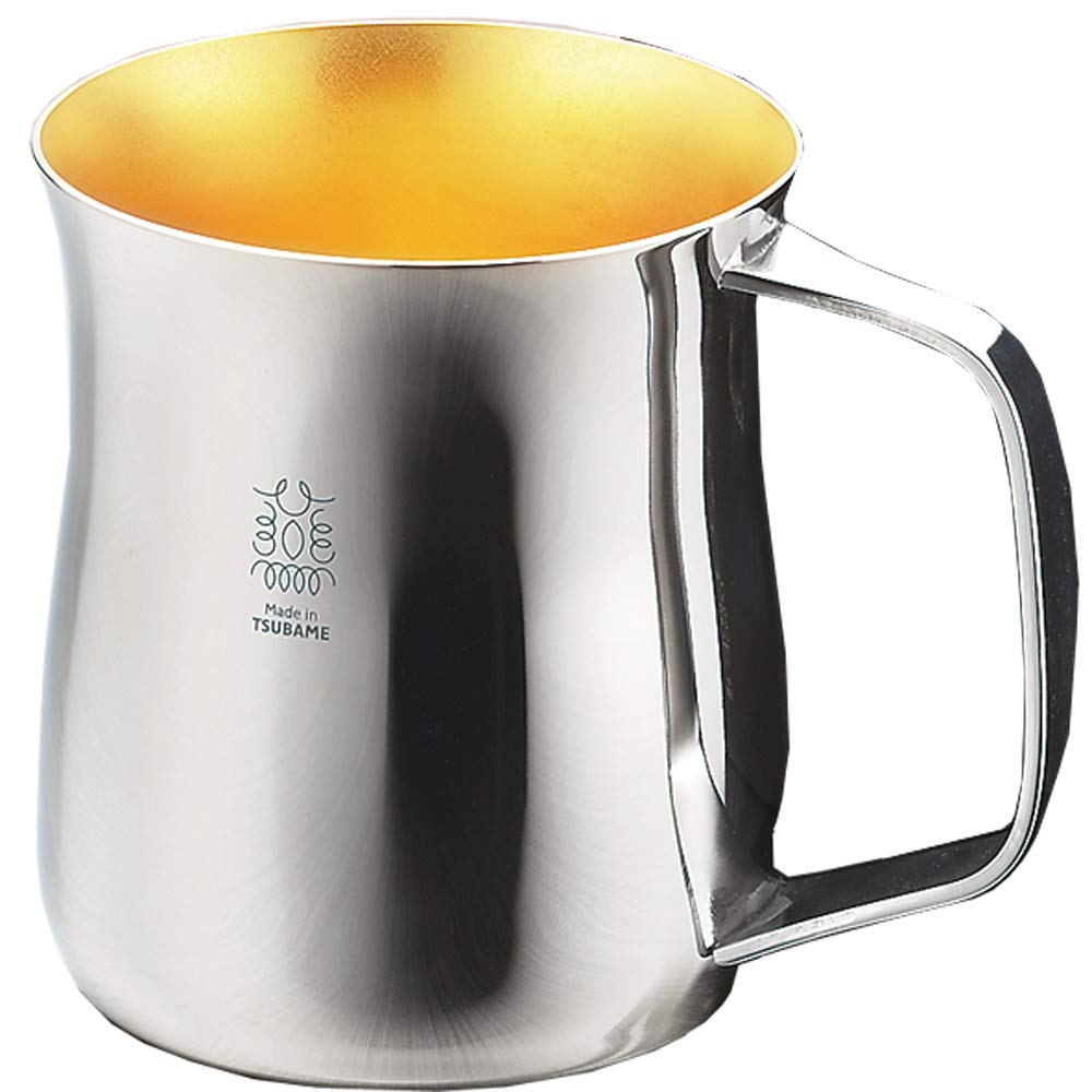 Tamahashi Tumbler Silver Gold Plated 380cc Hand (24K Inside) "Miyabi" MY-02