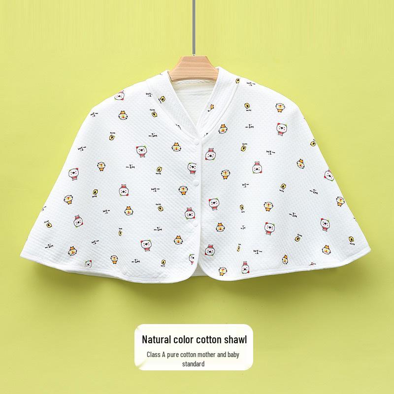 Vier Jahreszeiten Postpartum Baumwollschal zum Stillen - Klimatisierter Raum Schulterwärmer