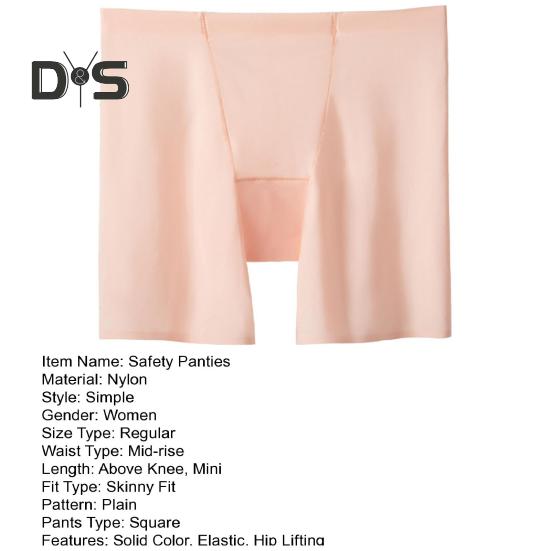 Summer Thin Women Safety Shorts Cool Breathable Seamless Shorts Solid Color High Waist Elasticity Safety Shorts