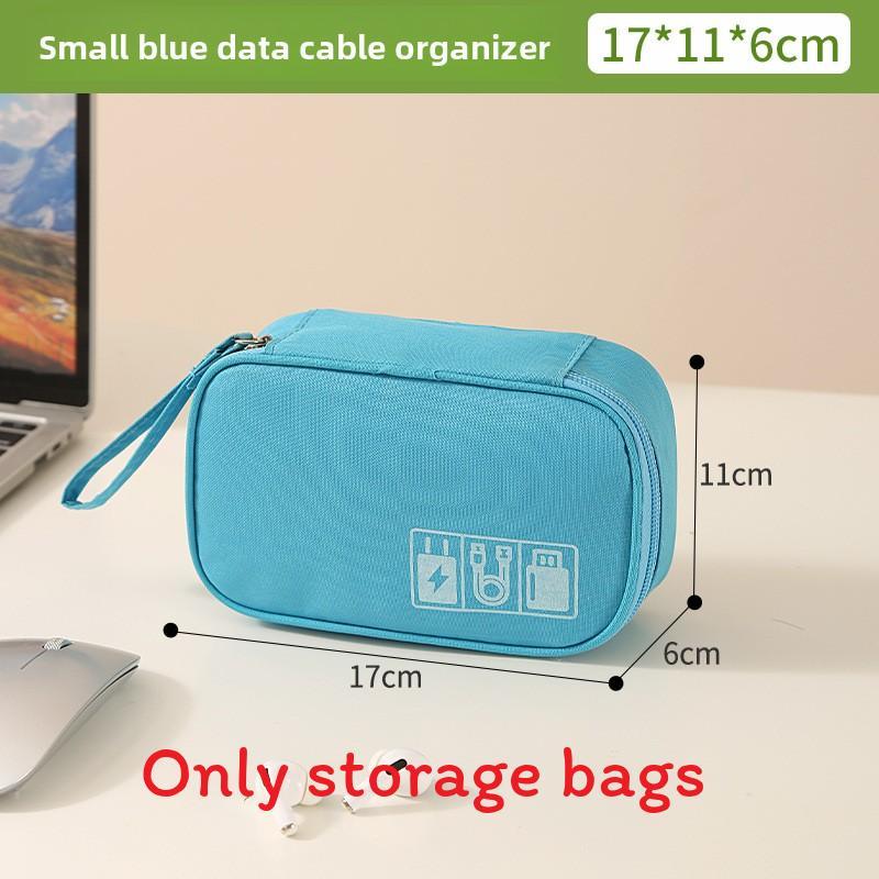 Multifunction Travel Data Cable Organizer With Waterresistant Oxford Material For Electronics Storage