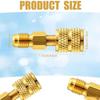 Professional R410A Adapter for Air Conditioner Hose 5/16inch SAE Female to 1/4inch SAE Male Accessories