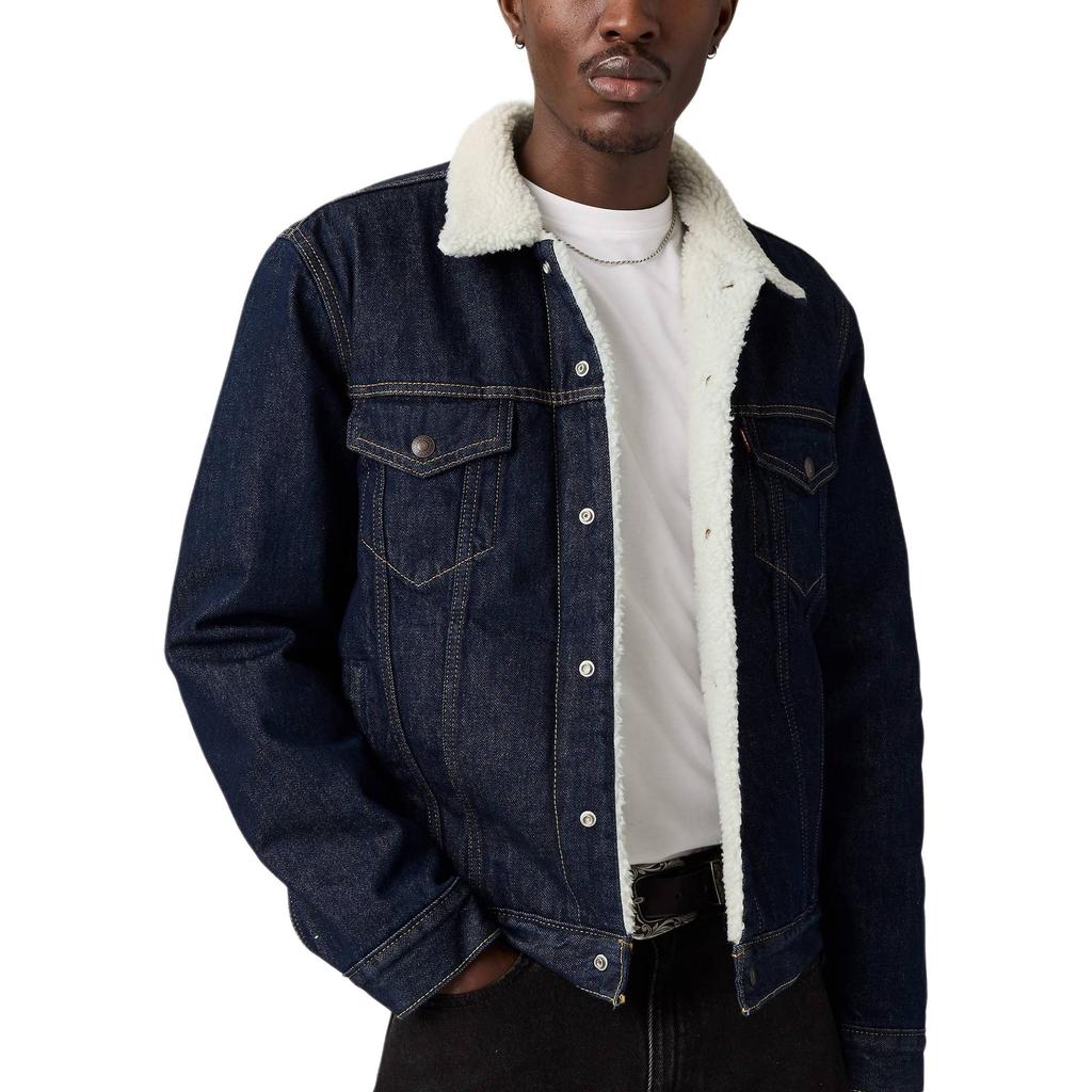 Levis Comfortabel Veelzijdig Warm Eenvoudig Puntkraag Lange Mouw Denim Jas Heren jassen 16365-0271