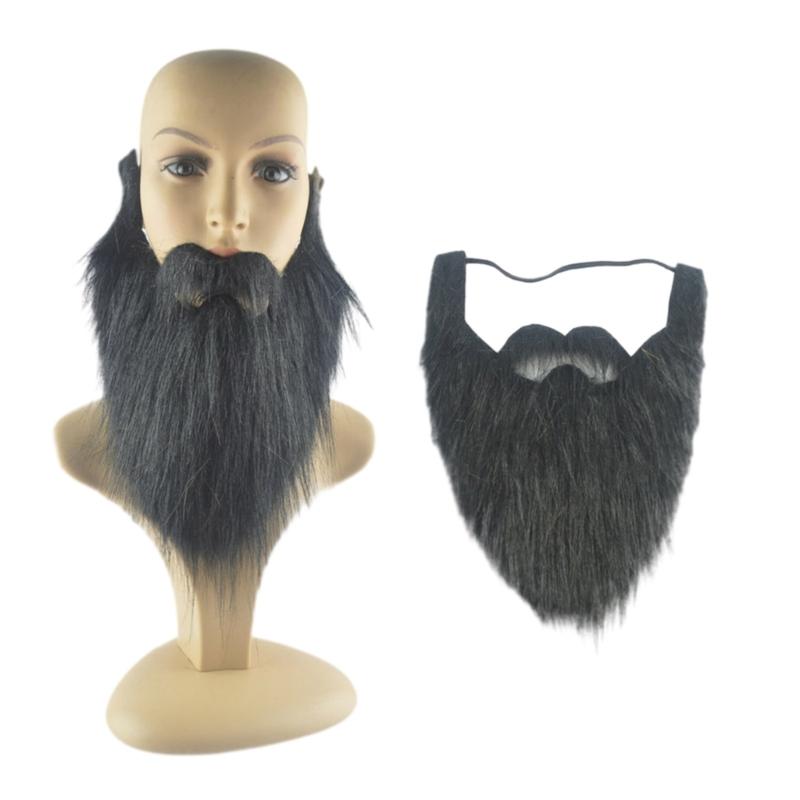 Halloween Beard Facial Hair Disguise Accessories Fake Mustache Party Supplies