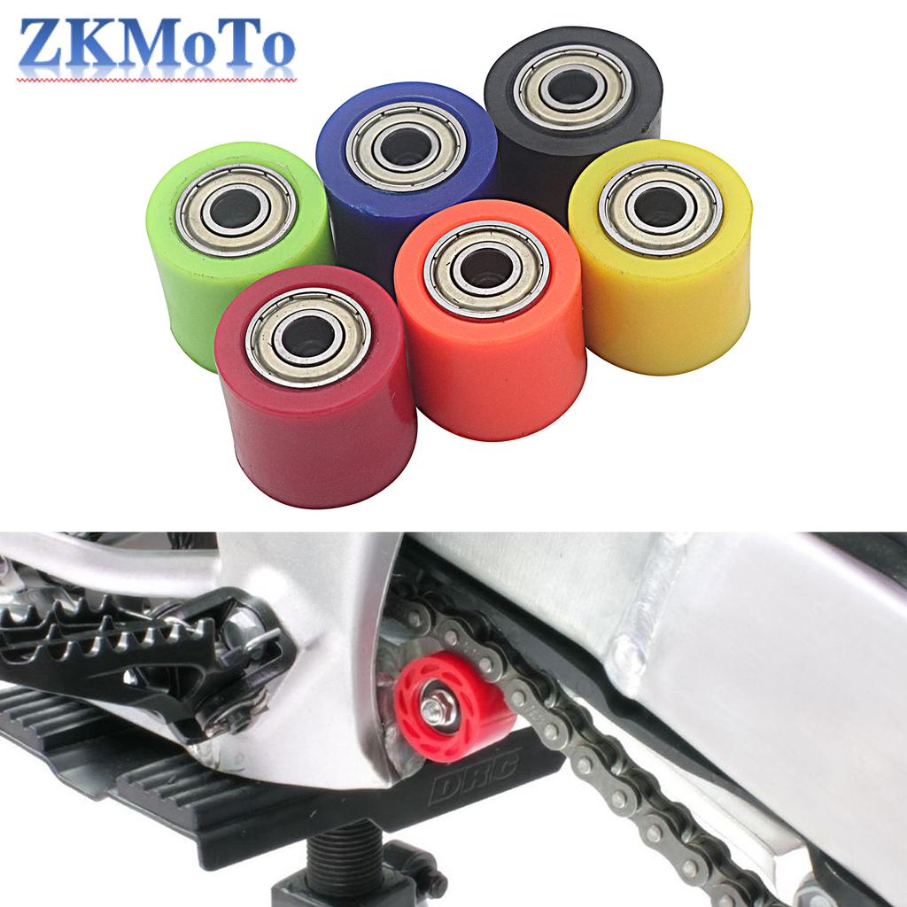 Motorcycle ATV 8/10mm Drive Chain Pulley Roller Slider Tensioner Wheel Guide For Honda Yamaha KTM Kawasaki Suzuki Spare Parts