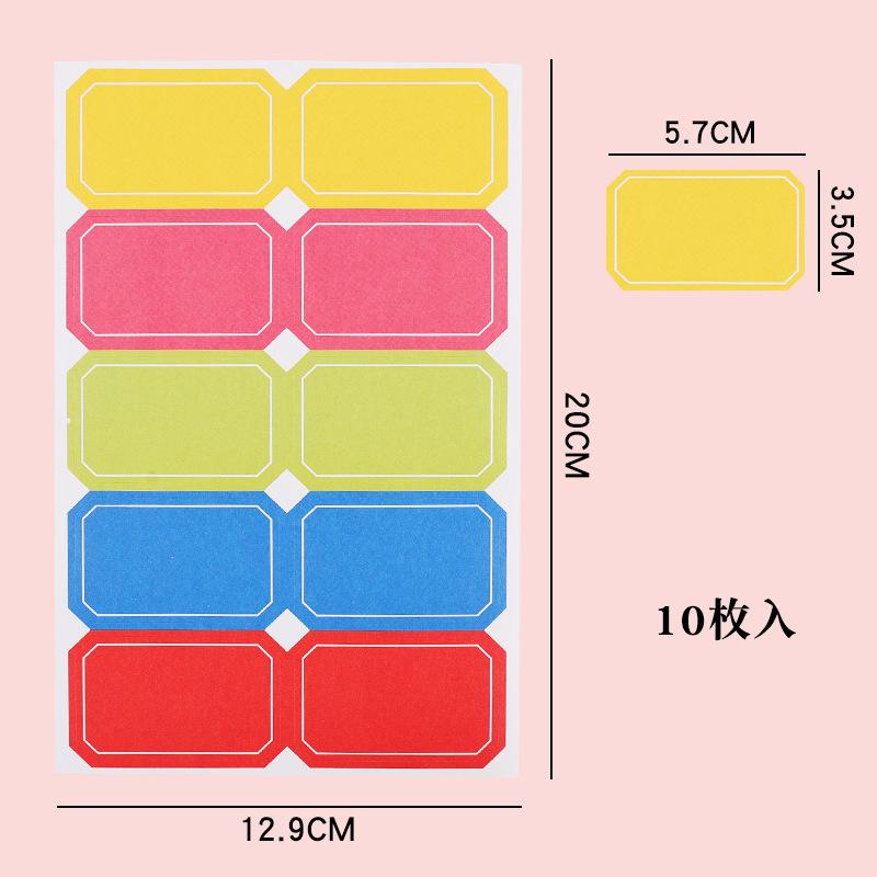 Loose-Leaf Notebook Handwritten Labels Indicate White And Blue Color Stickers Letter Stickers Sticky Notes Index Stickers
