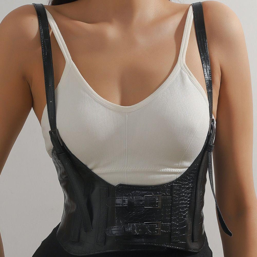 High Waist Suspenders Elastic Cummerbunds Dress Girdle Waist Corset Punk Wide Belt Girl