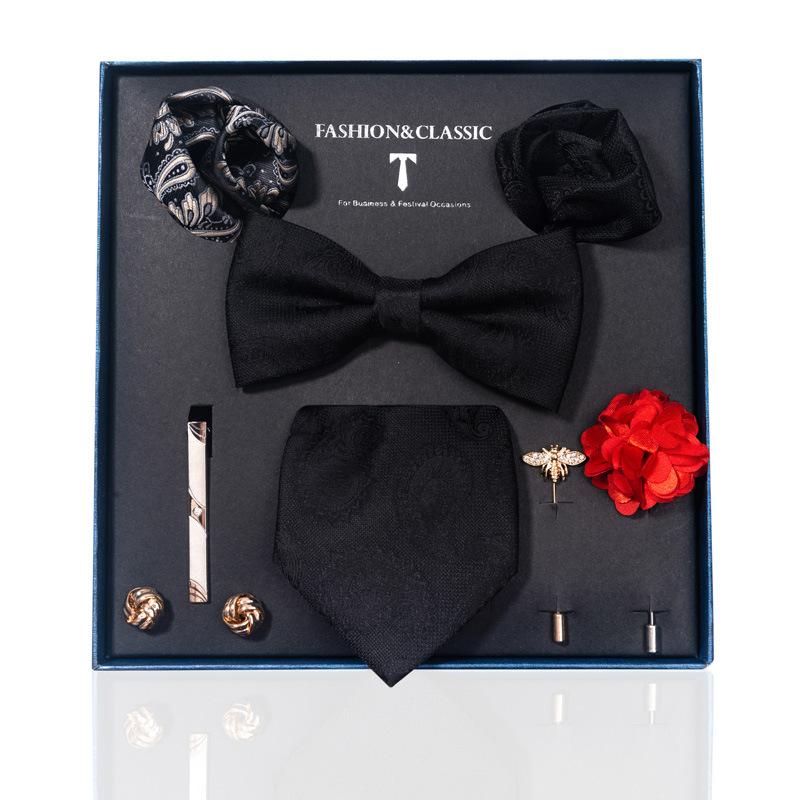 Высококачественный свадебный галстук жениха карманное полотенце корсаж подарочный набор мужской галстук