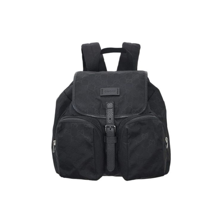

Gucci Vintage Logo Leather Flap Nylon And Leather Backpack Medium Unisex backpacks Black 510343-X28AN-1000 Basic Set (Bag+Dust Bag)