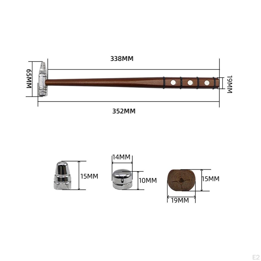 Lakkeringsfri Bulkutrettingsverktøy Hammer Formgivning Komfortabelt grep Nedbanking Bærbar
