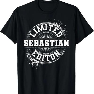 Camiseta de Edición Limitada Divertida Personalizada con Nombre Broma Regalo SEBASTIAN