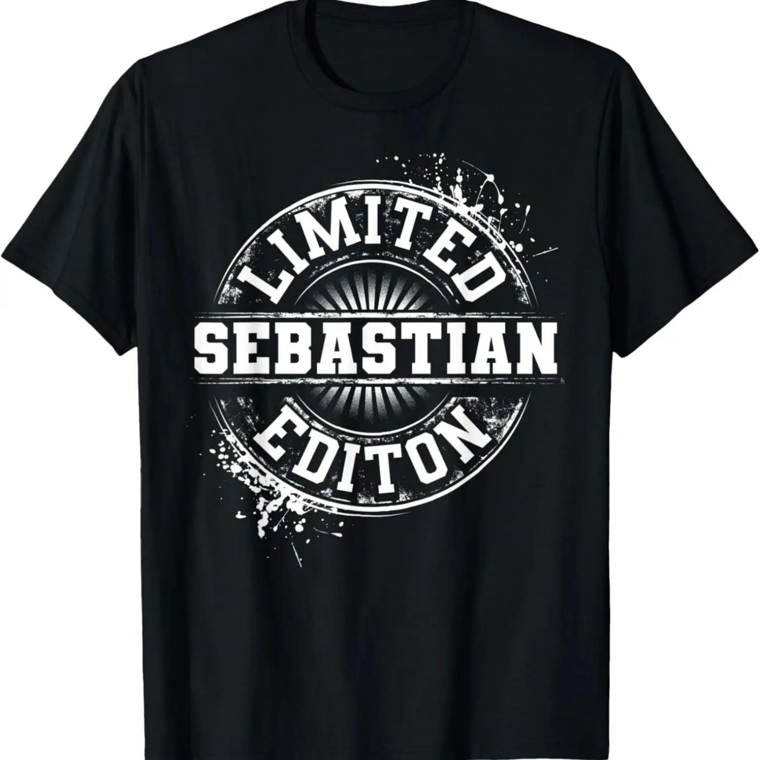SEBASTIAN Ограниченная серия Смешная Персонализированная Именная Шуточная Подарочная Футболка S