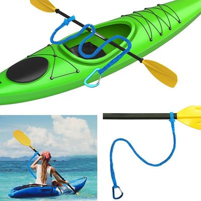 With Safety Hook Kayak Paddle Leash 4 Colors Canoe Safety Rope Canoe Oars Leash  for Kayak Paddles