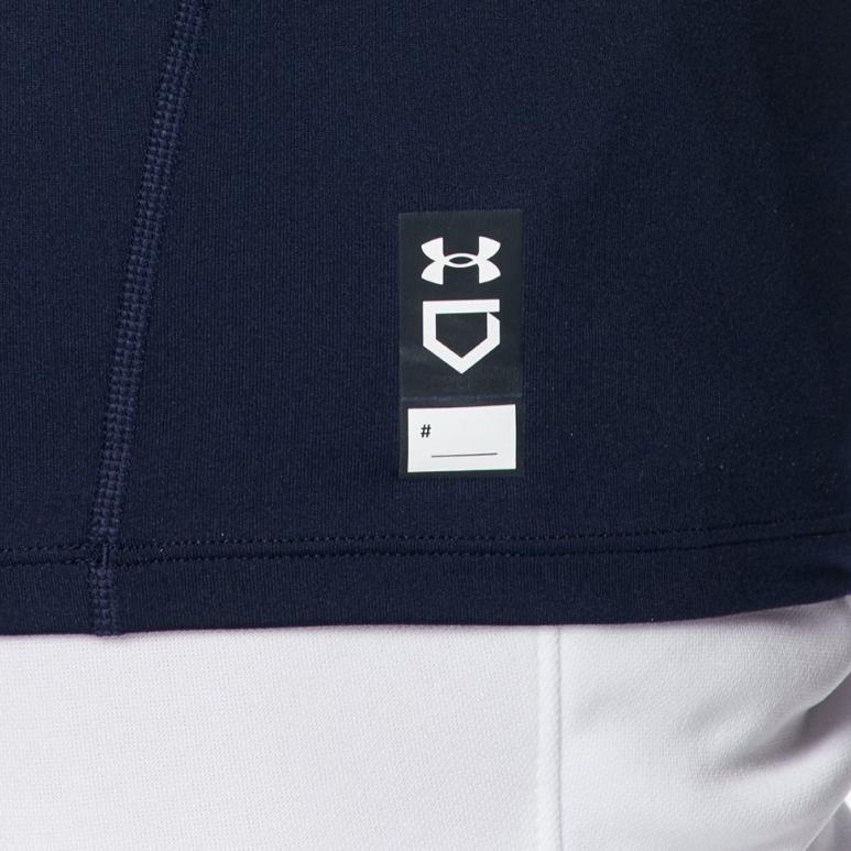 Under Armour Logo Print Comfortable Fitted Crew Neck Pullover Casual Short Sleeve T-Shirt Men T-Shirts Navy-Blue 1384732-410