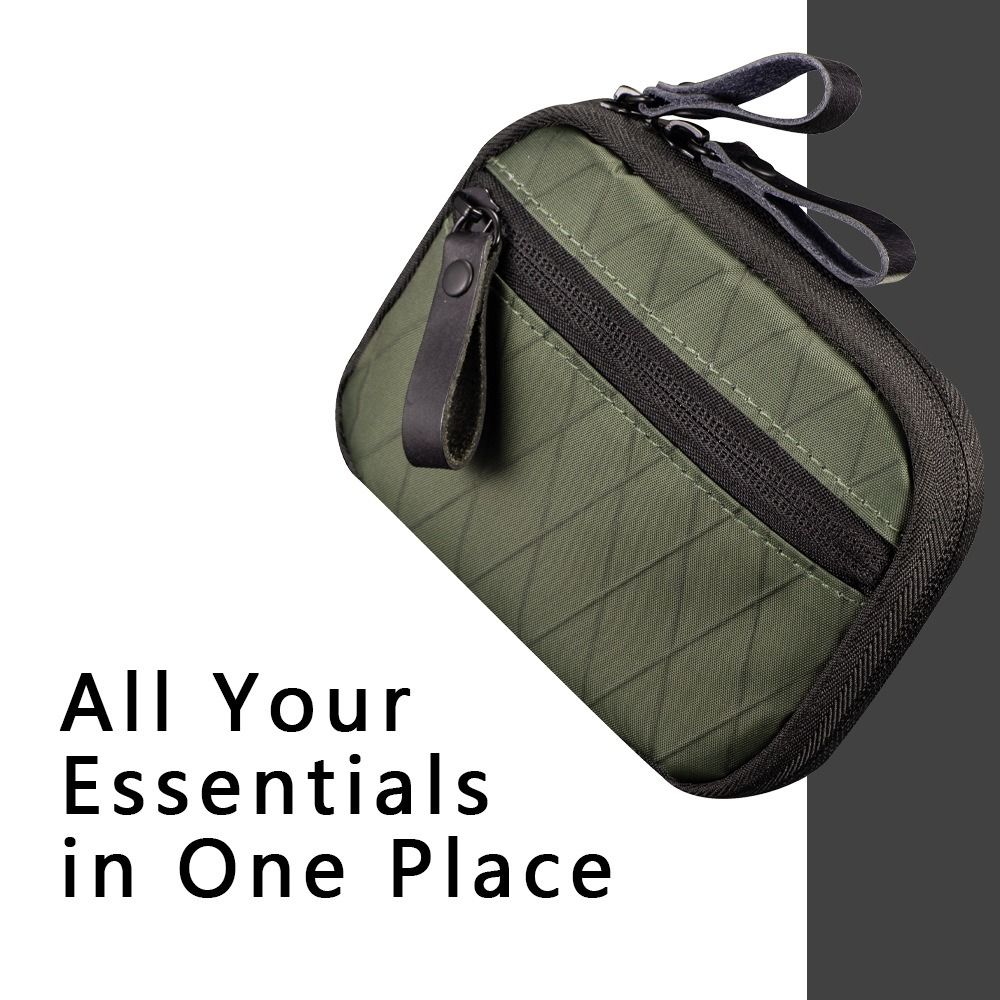 Nylon Material EDC Pocket Organizer Waterproof Tool Storage Bag EDC Wallet Pouch  Cards & Keys